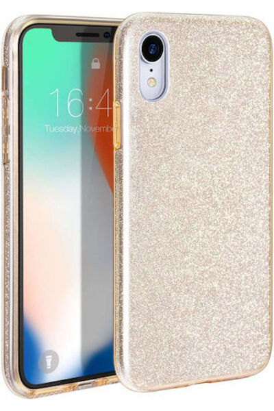 OEM Λαμπερή Χρυσή Θήκη Πλάτης Σιλικόνης (Galaxy A21s)
