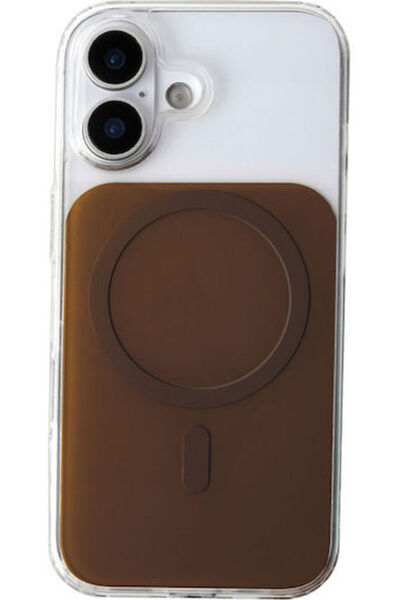 OEM Lowkey Mag Πίσω Κάλυμμα Σιλικόνης 1.5mm Καφέ (iPhone 16)