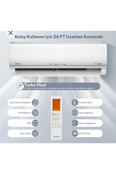 KUMTEL Matsu KMSAC 12000 BTU İnverter Klima