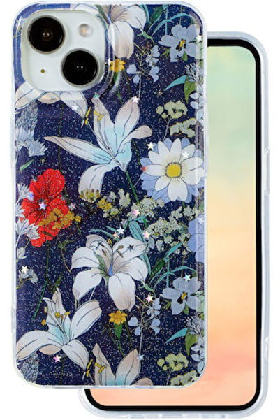 Telforceone Glow Glam Πίσω Κάλυμμα Σιλικόνης 2mm Μπλε (iPhone 12)