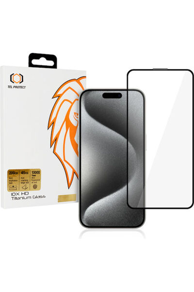 OEM 10x HD Σκληρυμένο Γυαλί Τιτανίου (iPhone 15 Pro Max)