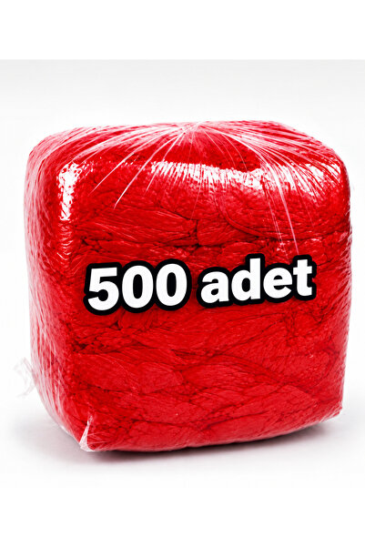 Genel Markalar 500 Adet Kırmızı Renk Galoş Hastane Oyun salonu Güzellik Merke...