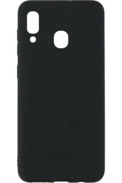 OEM Μαύρη ματ θήκη πλάτης σιλικόνης (Galaxy A20e)