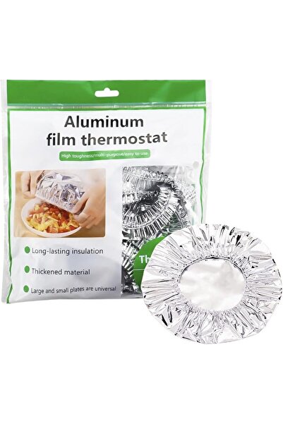 Tazweeq 100 Pcs Reusable Foil Covers, Aluminum Heat Insulation, Kitchen