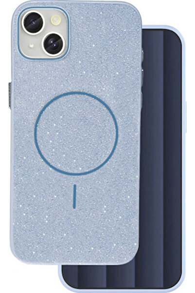 Telforceone Λεπτή Μαγνητική Πίσω Θήκη με Γκλίτερ, Μπλε (iPhone 17 Air)