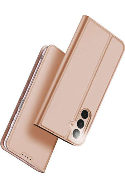 Dux Ducis Skin Pro Πορτοφόλι Δερμάτινο / Σιλικόνης Ροζ (Galaxy A17)