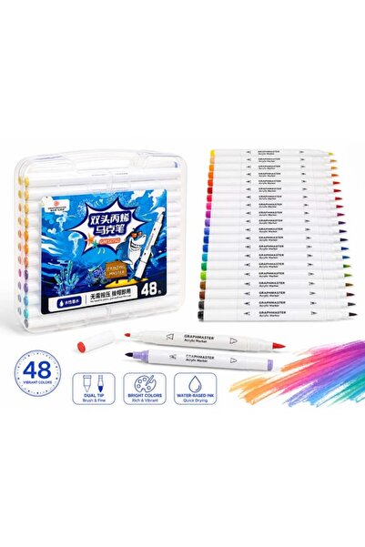 Gıpta STA Dual Tip Akrilik Marker 48 Renk GM5050