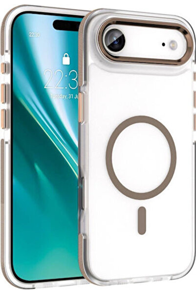 Etteri Icy Mag Πίσω Κάλυμμα Σιλικόνης / Πλαστικού Χρυσό (iPhone Air)