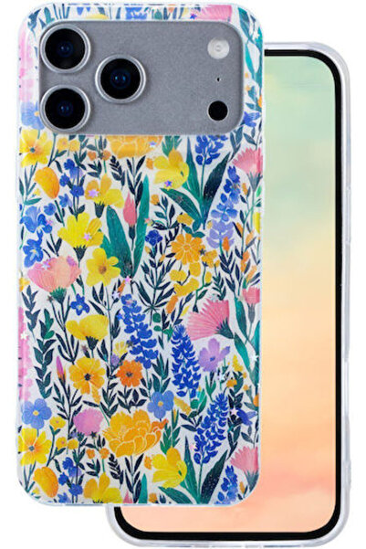 Telforceone Glow Glam Πίσω Θήκη Σιλικόνης 2mm Πολύχρωμη για iPhone 18 / 17 Pr...