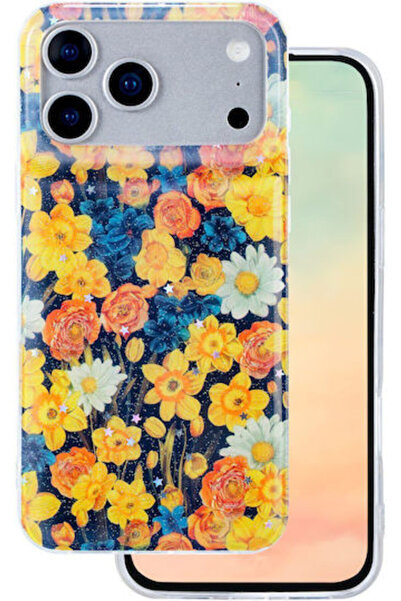 Telforceone Glow Glam Πίσω Θήκη Σιλικόνης 2mm Πορτοκαλί για iPhone 18 / 17 Pr...