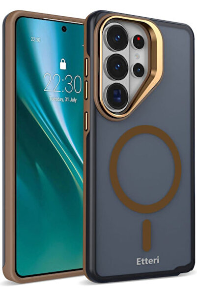 Etteri Πρωινή Ομίχλη Καφέ Θήκη Πλάτης Σιλικόνης (Galaxy S26 Ultra)