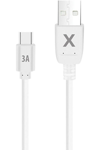 MaXlife Καλώδιο USB 2.0 USB-C Αρσενικό - USB-A Λευκό 2μ