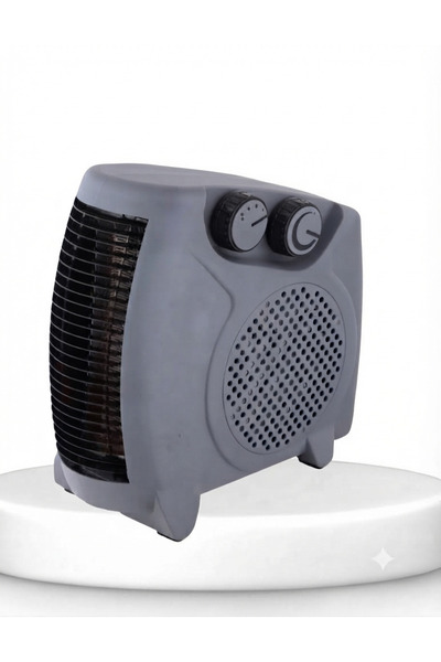 Turbo Fanlı Elektrikli Isıtıcı Gri