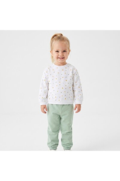 ebebek Hello Baby HelloBaby Kız Bebek Eşofman Takımı Çiçek Baskılı Bisiklet Y...