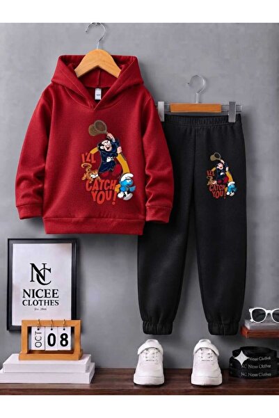 Leto Lykia Children's Tracksuit Unisex (Gargamel Winter Print)