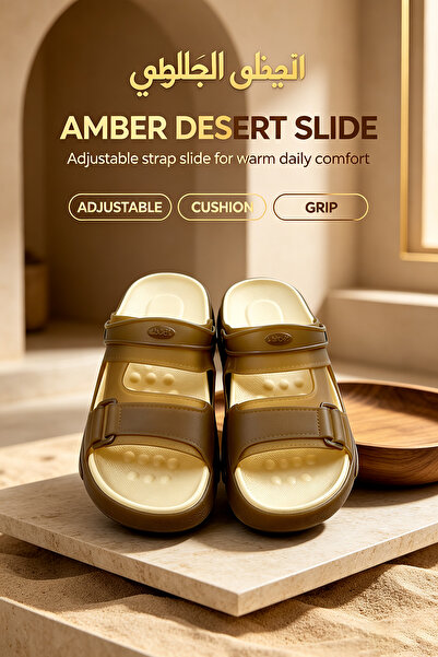 Alnoor Global Store Stylish Casual Slides for Men - Water-Friendly & Quick Dr...