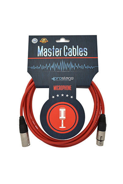 Prostage MB-01 RED - Επαγγελματικό καλώδιο μικροφώνου XLR θηλυκό - XLR αρσενι...