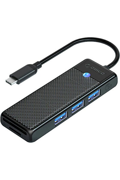 Orico Διανομέας USB 3.0 4 θυρών με σύνδεση USB-C Κωδικός: PAPW3AT-C3-18-BK-EP