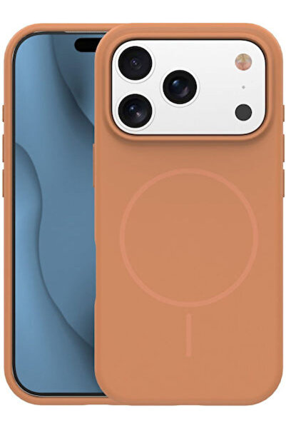 OEM Λεπτή Καφέ Θήκη Πλάτης Mag Silicone (iPhone 12 / 12 Pro)