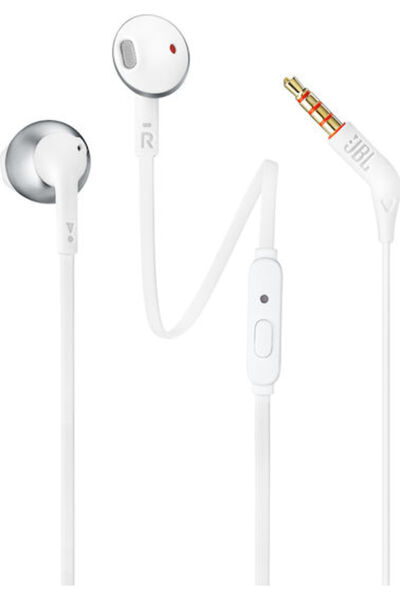 JBL Tune 205 Ακουστικά ψείρες Handsfree με βύσμα 3.5mm Ασημί