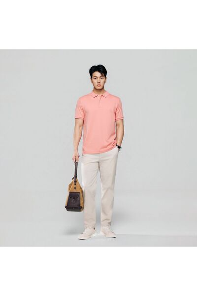 Giordano Men’s Slim Fit Liquid Touch Cotton Interlock Polo