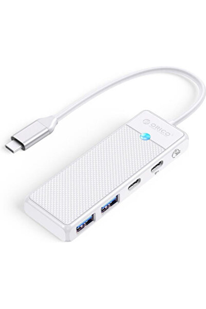 Orico Διανομέας 4 Θυρών με Σύνδεση USB-C Λευκό Κωδικός: PAPW2AC-C3