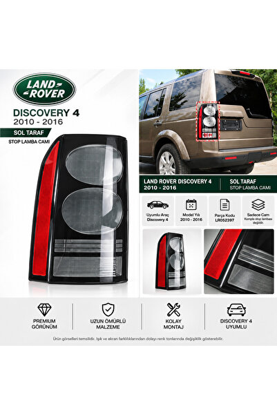 Land Rover Discovery 4 Stop Lamba Camı Sol 2010-2016