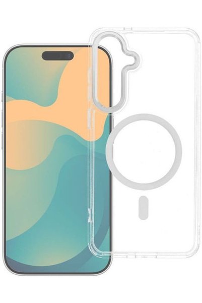 OEM Θήκη Samsung A07 A08 Διαφανής Υβριδική με Πλαίσιο, Συμβατή με Magsafe