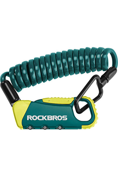 ROCKBROS Κλειδαριά ποδηλάτου αναδιπλούμενη με συνδυασμό / με κλειδί Τιρκουάζ