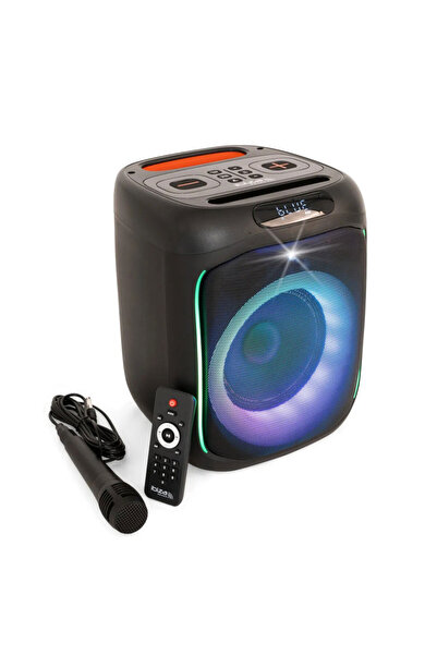 IBIZA Cube180 - Φορητό ηχείο Bluetooth με μπαταρία 6,5 " με μικρόφωνο