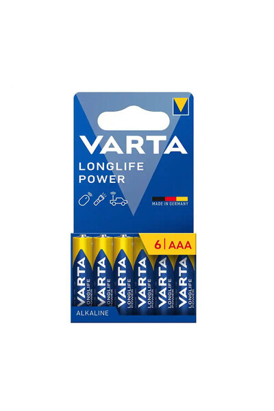 Varta Longlife Power AAA Συσκευασία 6 τεμαχίων - Αλκαλικές Μπαταρίες AAA LR3 ...