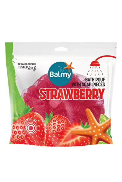Balmy Palm's strawberry sponge bath loofah