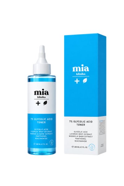 mia klinika تونر مقشر للوجه بحمض الجليكوليك 7% من ميا كلينيكا - 200 مل