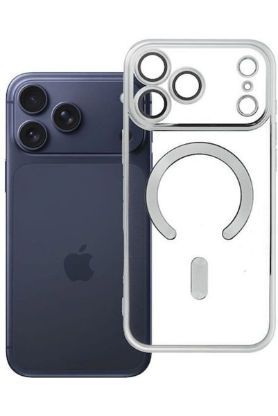 OEM 18 Pro Electro Mag Κάλυμμα Πλάτης Ασημί (iPhone 18 / 17 Pro)