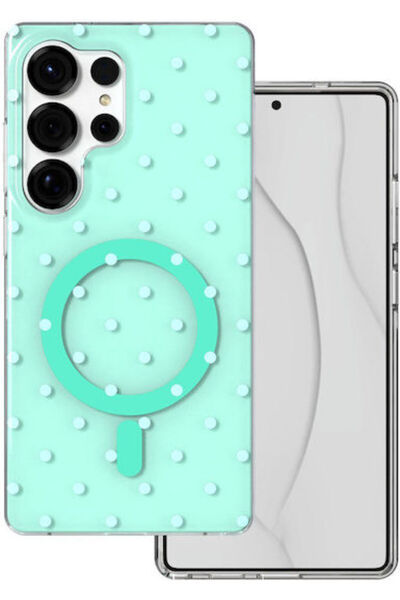 Green Θήκη Mag με Φουσκωτά Σημεία για Samsung S25 Ultra