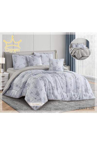 Crown Double Bed Summer Cold Quilt Fixed Filling 6-Piece Set - 6-Piece Summer...