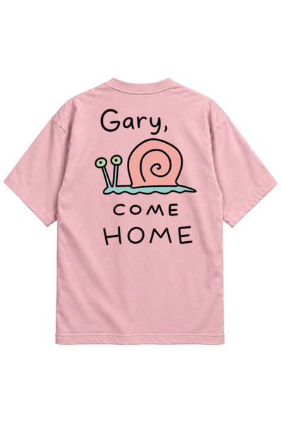 genosha Tricou COME HOME, model oversize, cu imprimeu Gary