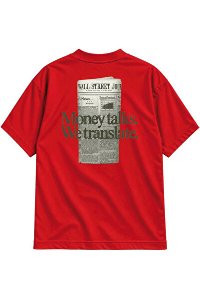 genosha Money Talks Oversize T-Shirt with Front and Back Print