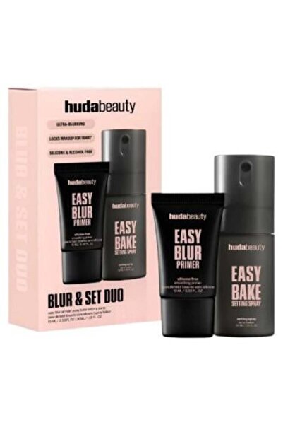 Huda Beauty مجموعة بلور اند سيت دو برايمر ومثبت مكياج من هدى بيوتي - 2 قطعة ميني