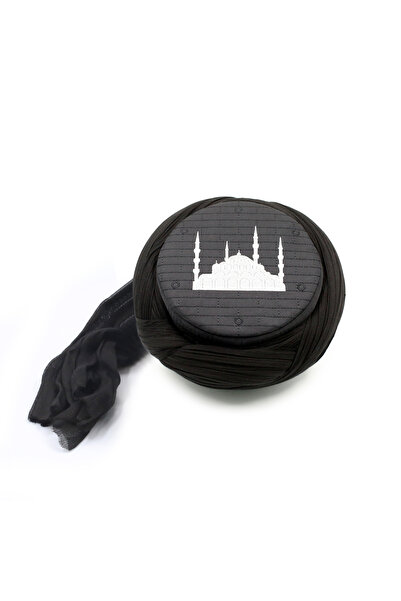SARIKHANE YÜKSEK TEKNOLOJİ MAKİNE SARIMI Mosque Sarigi - Black Fabric - Black...