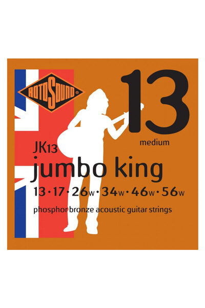 Rotosound JK13 Τζάμπο Κινγκ 13-56 - Σετ Χορδών Ακουστικής Κιθάρας