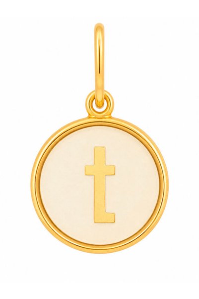 Alex and Ani Επιχρυσωμένο μονόγραμμα-φυλαχτό