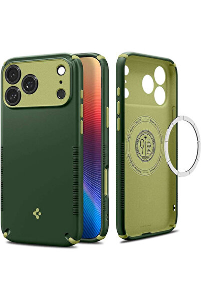Spigen Νάνο Ποπ Υβριδικό Κάλυμμα Πλάτης MagFit Πλαστικό / Σιλικόνη Πράσινο Av...