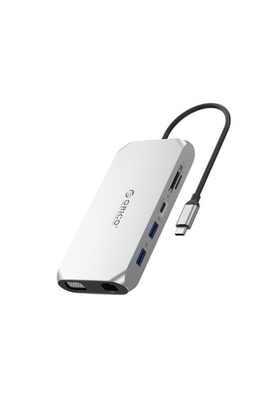 Orico XCR 12 σε 1 Σταθμός Σύνδεσης USB-C με HDMI 4K, PD, Ethernet και Σύνδεση...