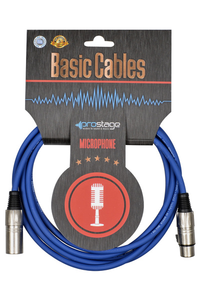 Prostage BMB-07 BLU - Επαγγελματικό καλώδιο μικροφώνου XLR θηλυκό - XLR αρσεν...