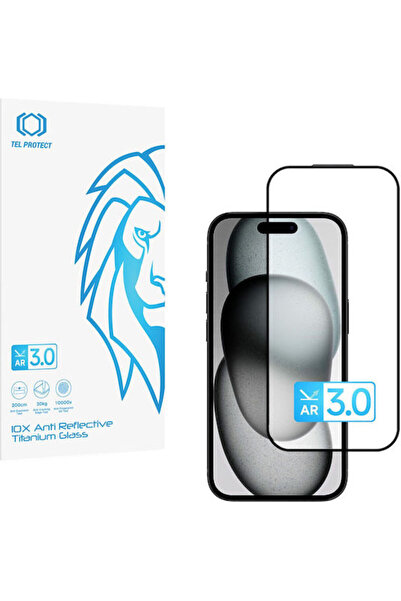 tel protect Σκληρυμένο Γυαλί 10x AR 3.0 Αντιανακλαστικό Τιτανίου για iPhone 1...