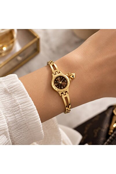 Eylemboutique Women's Heart Charm Detailed Elegant Bracelet Watch – Bitter Co...