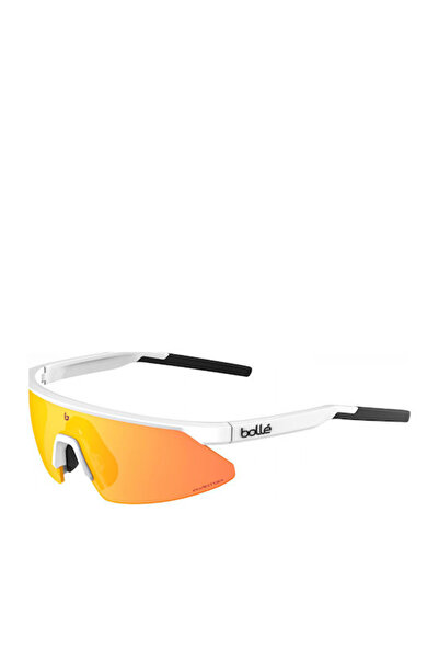 Micro Bollé Edge Unisex Γυαλιά Ηλίου με Λευκό Σκελετό σε Σχήμα Κέρατου και Πο...
