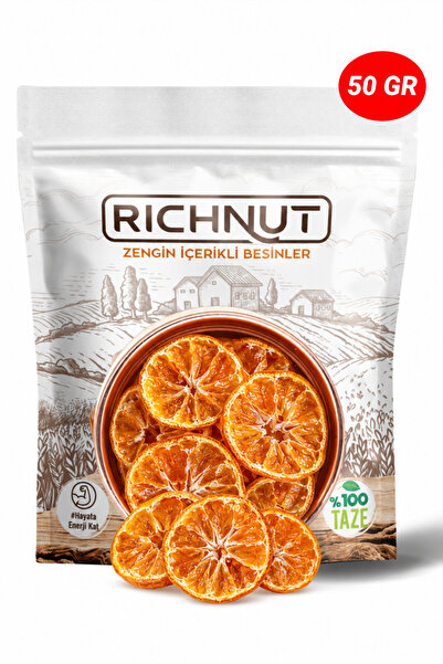 RİCHNUT Dilimlenmiş Doğal Mandalina Kurusu (Şekersiz)