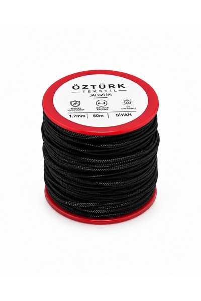 1.7 mm Jaluzi ve Stor Perde İpi 50 Metre Polyester Düşük Esnemeli